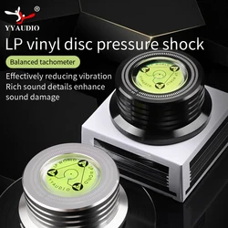 YYAUDIO Universal 50Hz LP Vinyl Record Player Disc Turntable Stabilizer With Level Aluminum Alloy Weight ClampMusic Player