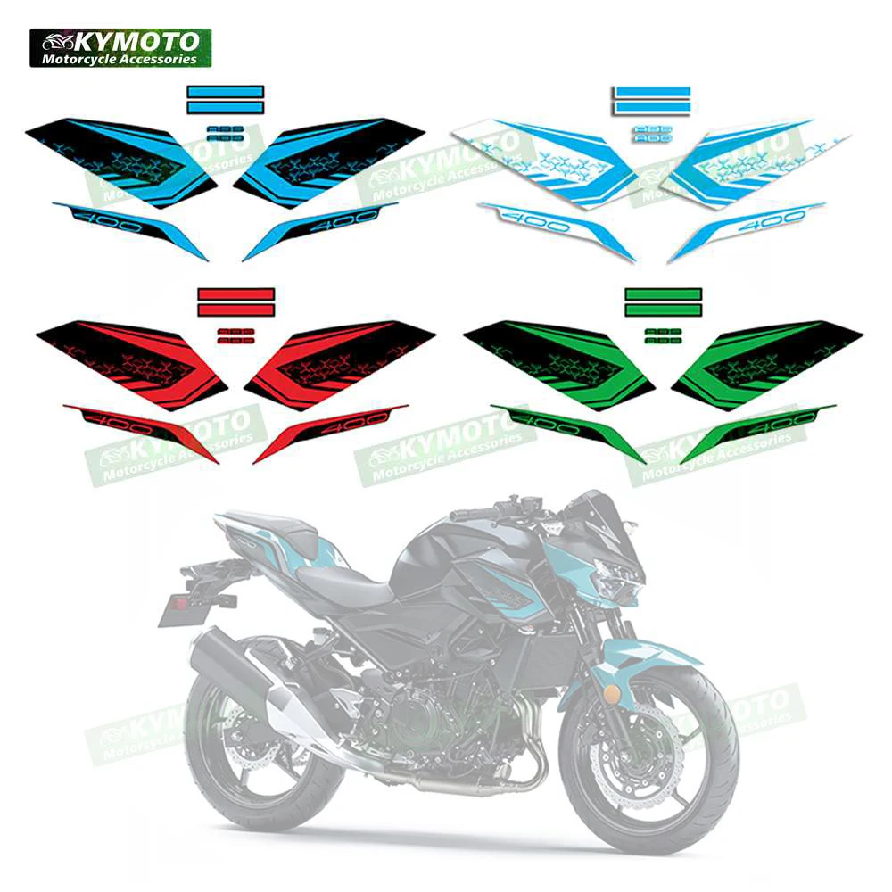 

For Z400 Z 400 motorcycle accessories helmet windshield fairing fuel tank decal reflective waterproof full car sticker kit