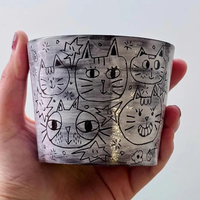 إبر الماس، سكين نقش أدوبي، مقابض خشب الصندل عالية الجودة، متوفرة برؤوس مزدوجة، 5 قطع أدوات نقش الطين