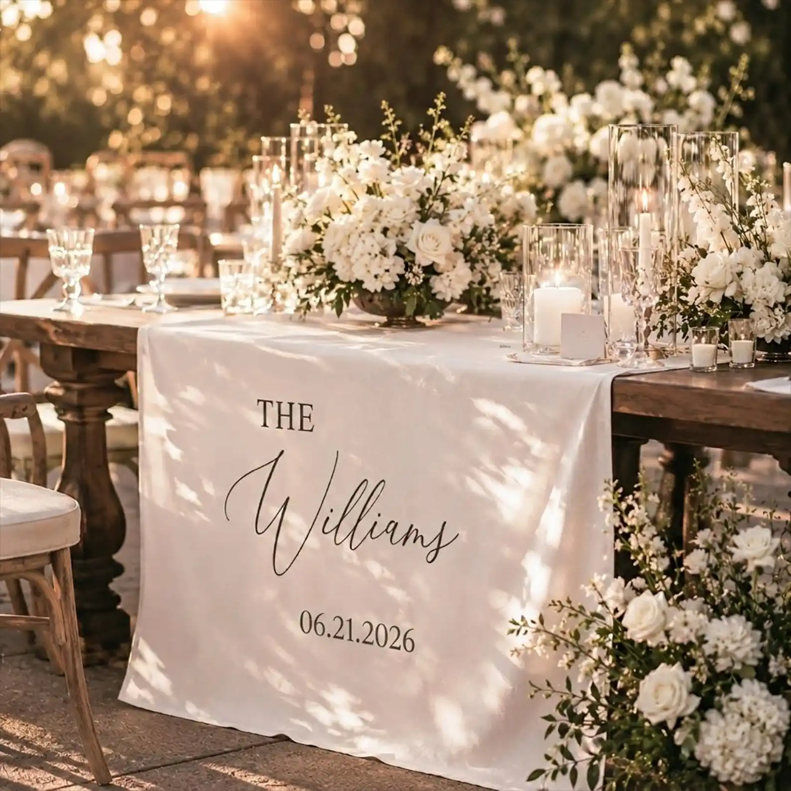 Personalized wedding table name cards custom wedding decoration banners decorations engagement wedding gifts custom table runner