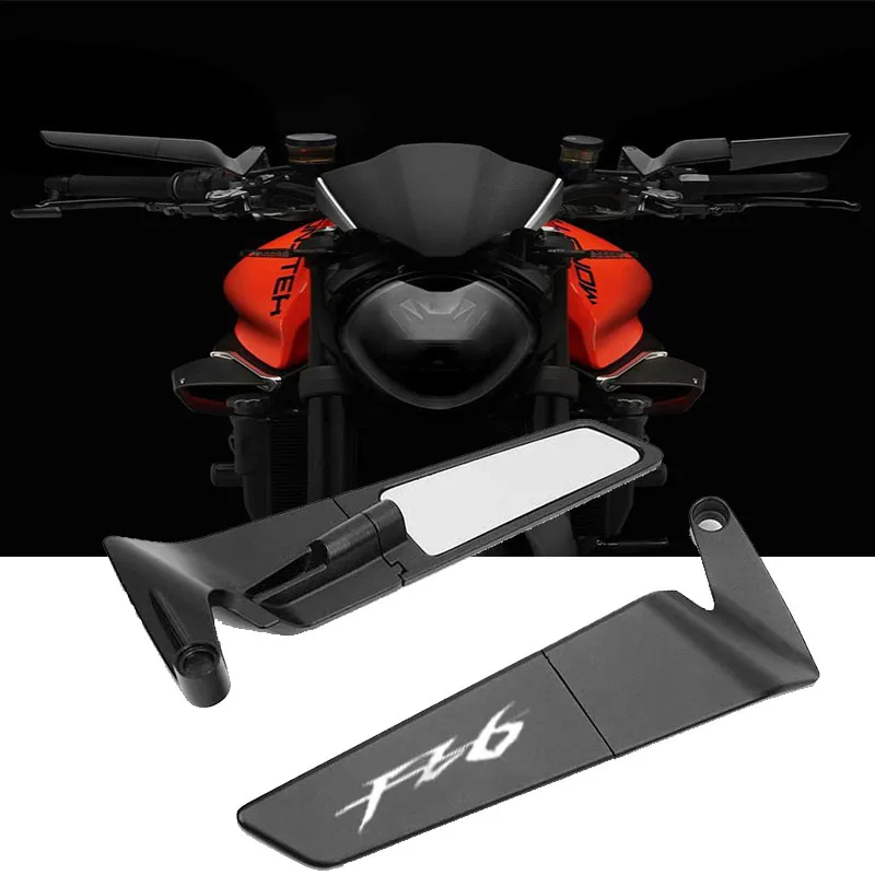 

For YAMAHA FZ6 FAZER FZ6R FZ 6 Motorcycle Accessories Rotatable CNC Aluminum Rearview Mirrors fixed Wing