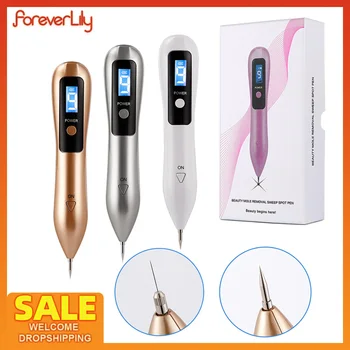 Portátil Cuidados Com A Pele Máquina, Cuidados Com A Pele, Tag verruga, Tatuagem Dispositivo De Limpeza, 9 Níveis De Remoção De Toupeira, Caneta Mancha Escura, Display LCD, Beleza Facial