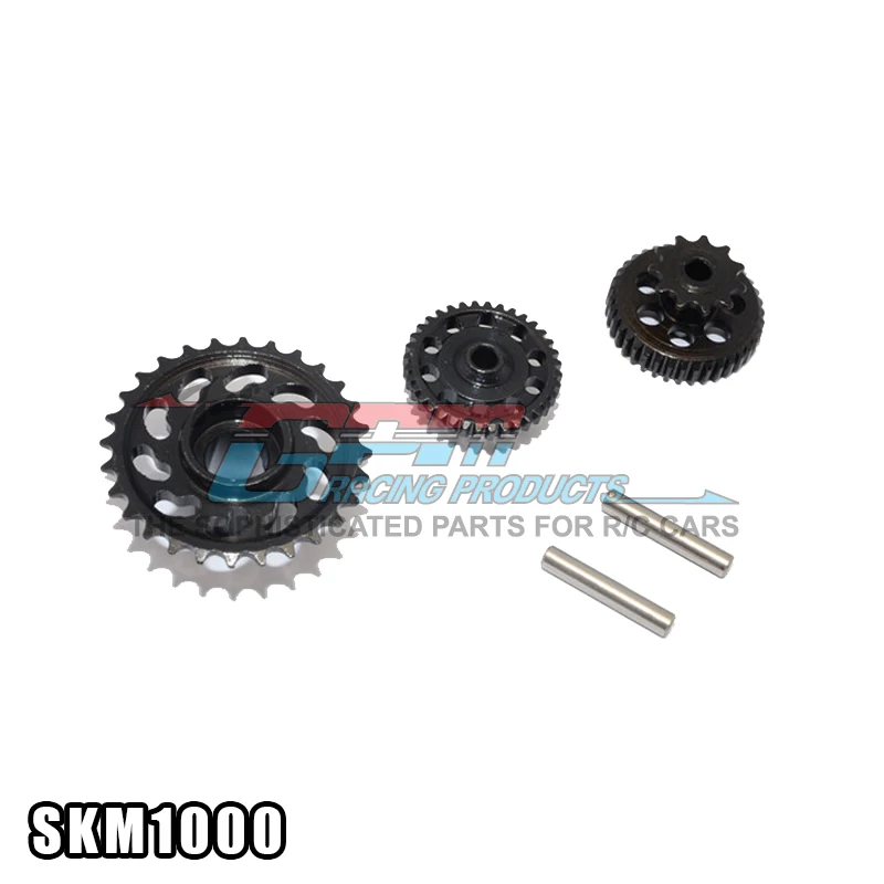 GPM Hardened steel main teeth+chain teeth set (wear-resistant and smooth) for KYOSHO MOTOR CYCLE NSR500