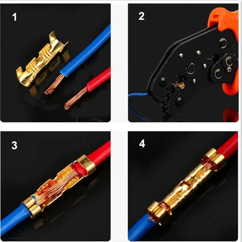 50/100/200PCS 453 U-shap 0.5-1.5mm²  Wire Connector Small Teeth Fascia Butt Terminal Quick Connect Plug-in crimp terminal ZiiZ