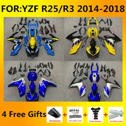New ABS Motorcycle Accessories For Fit YAMAHA YZF R3 R25 2015 2016 2017 2018 Fairings Kit Bodywork Shell Custom fairing zxmt