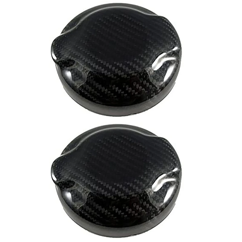 

2X For Mini Cooper S JCW F55 F56 F57 2014-2020 Dry Carbon Fiber Gas Tank Fuel Tank Cap Cover Accessories