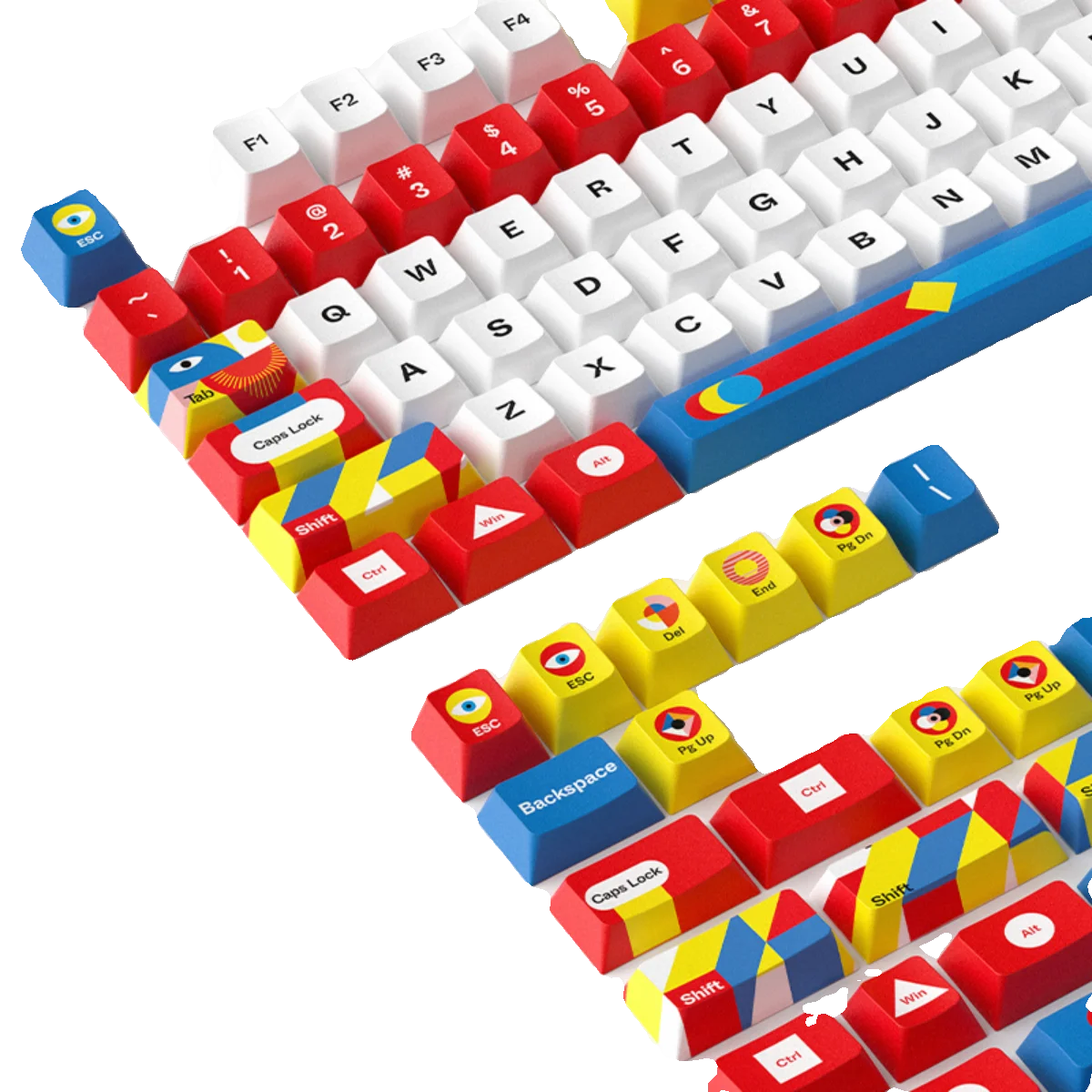 152 Keys All things Primary Color Keycaps Cherry Profile Custom PBT Mx Switch For Mechanical Mini Keyboard GK64 Anne Pro 2 GH60