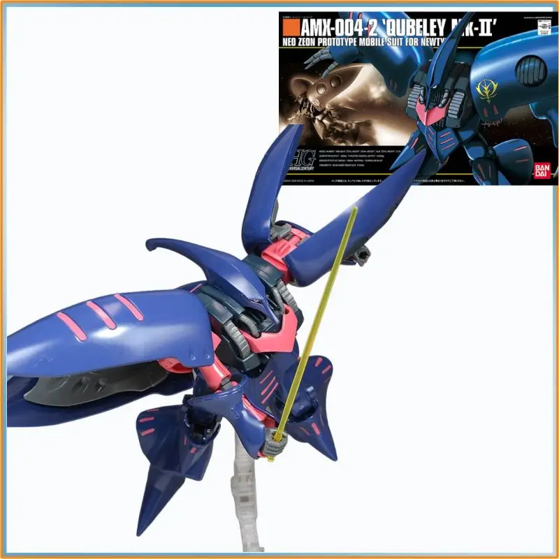 

В НАЛИЧИИ Оригинальный комплект модели Bandai HGUC 011 1/144 AMX-004-2 Qubeley Mk-II Gundam | Синий цвет, вариант действия, игрушка-фигур в подарок