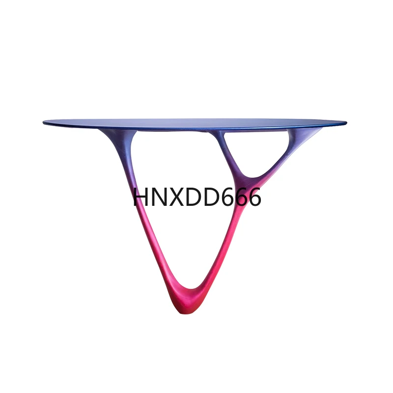 

Minimalist art entrance table Super narrow solid wood entrance table