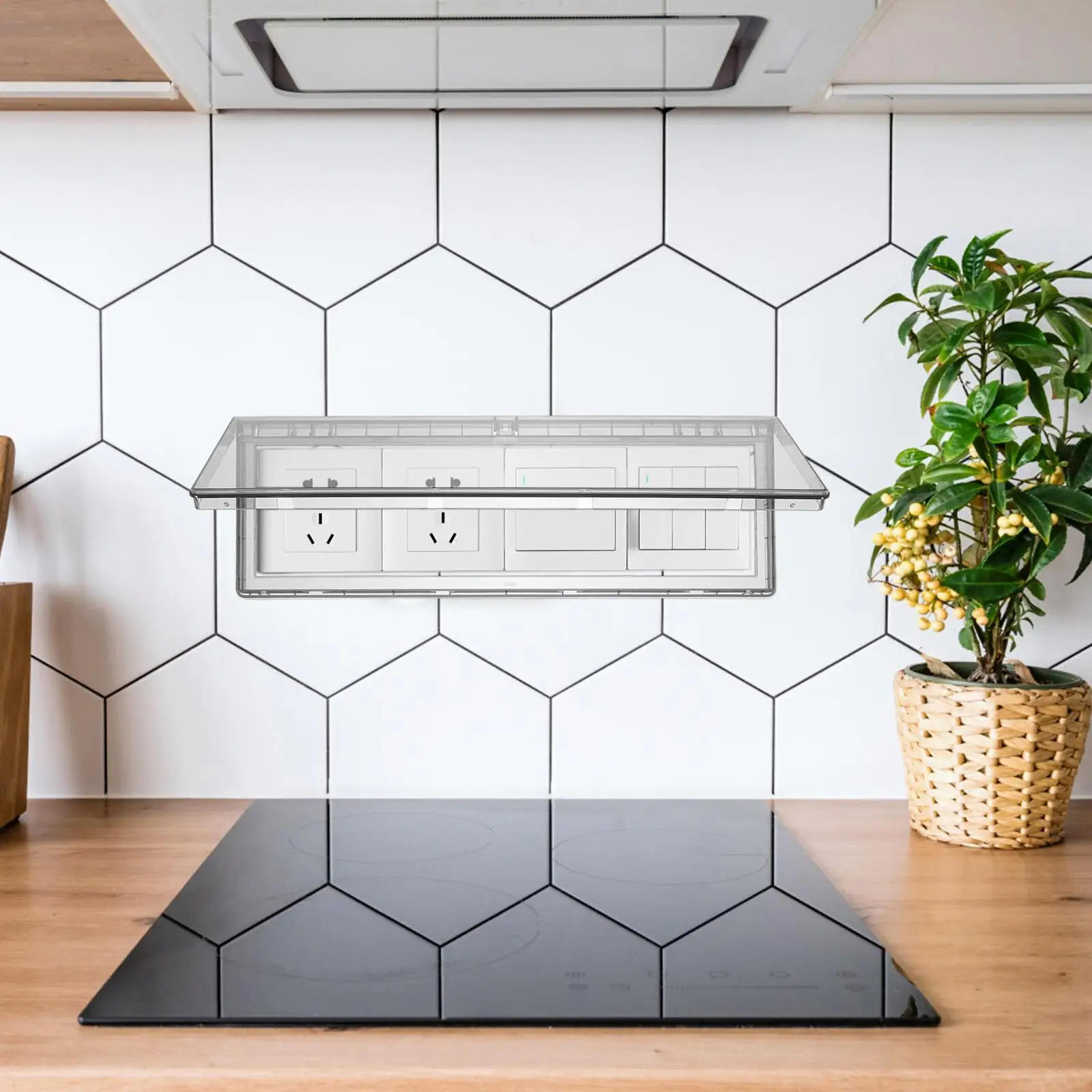 مقبس بلاستيكي صندوق مقاوم للماء منفذ يغطي الحائط وعاء حامي المكونات المنزل مكتب استخدام الكهربائية في الهواء الطلق