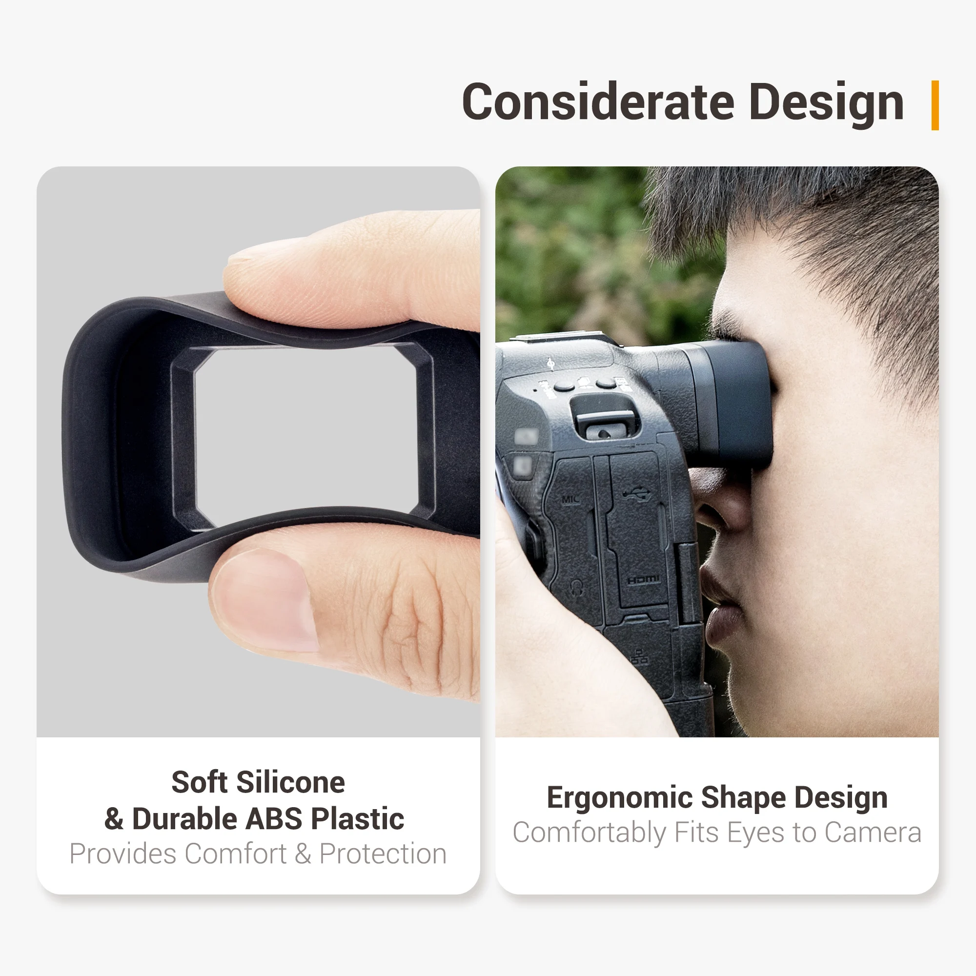 Long Camera Eyecup Viewfinder Extended Eyepiece EyeCup for Canon EOS R3 Replaces Canon ER-h ER-hE Eyeshade Protector Accessories