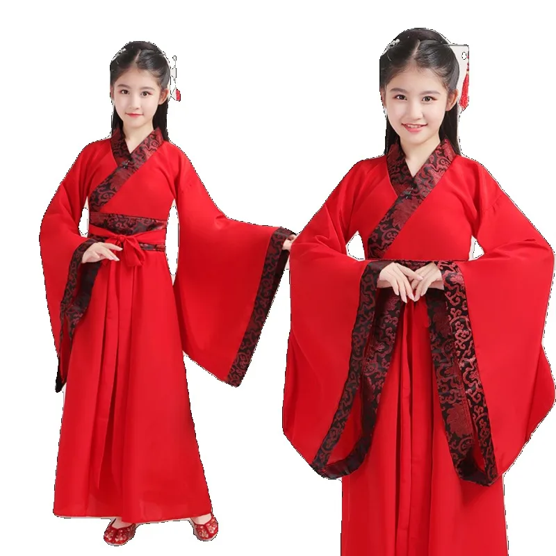 

Ethnic Style Cosplay Performance Costumes Party Dress Chinese Hanfu Children's Clothing Kids Clothes Chinese Style Vintage
