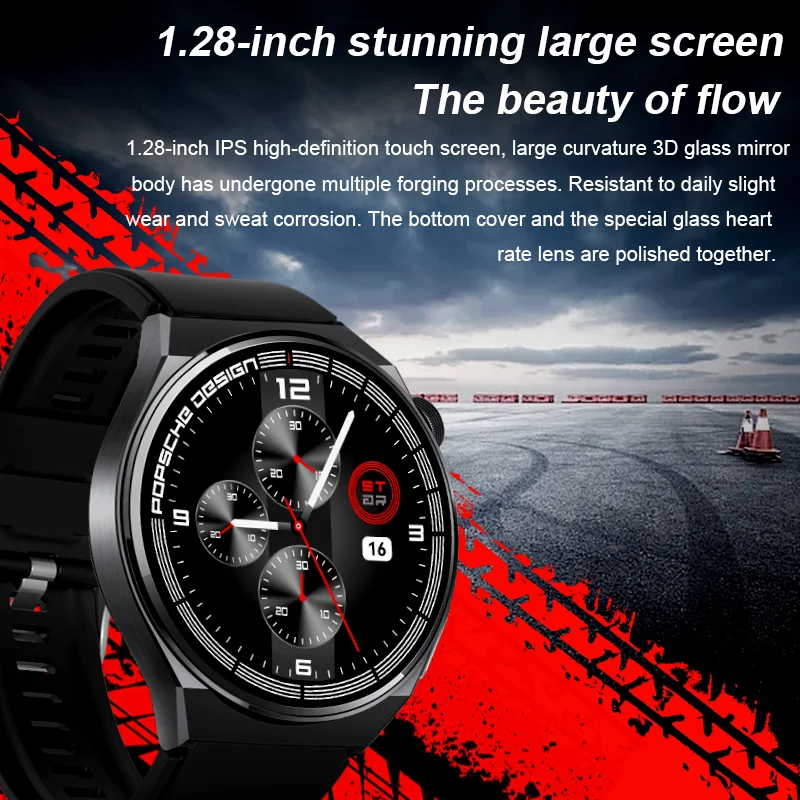 New GT8 Smart Watch Men Round Full Touch Screen Answer Call Sport Monitor Fitness Tracker Heart Rate For Android IOS Smartwatch