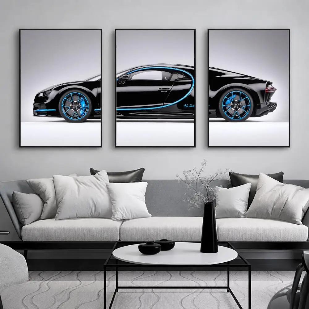Ultimate Racing Supercar Painting Calligraphy Canvas Poster Set Wall Artwork for Bedroom Living Room Decorative Prints Gift