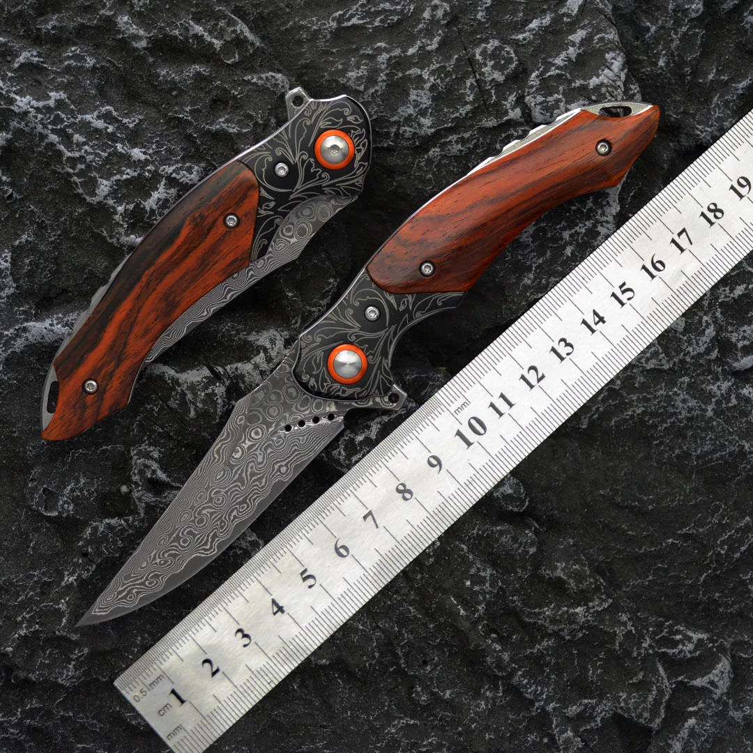 

Новый складной нож Cross border Nightingale Damascus VG10 для активного отдыха, острый карманный нож для кемпинга