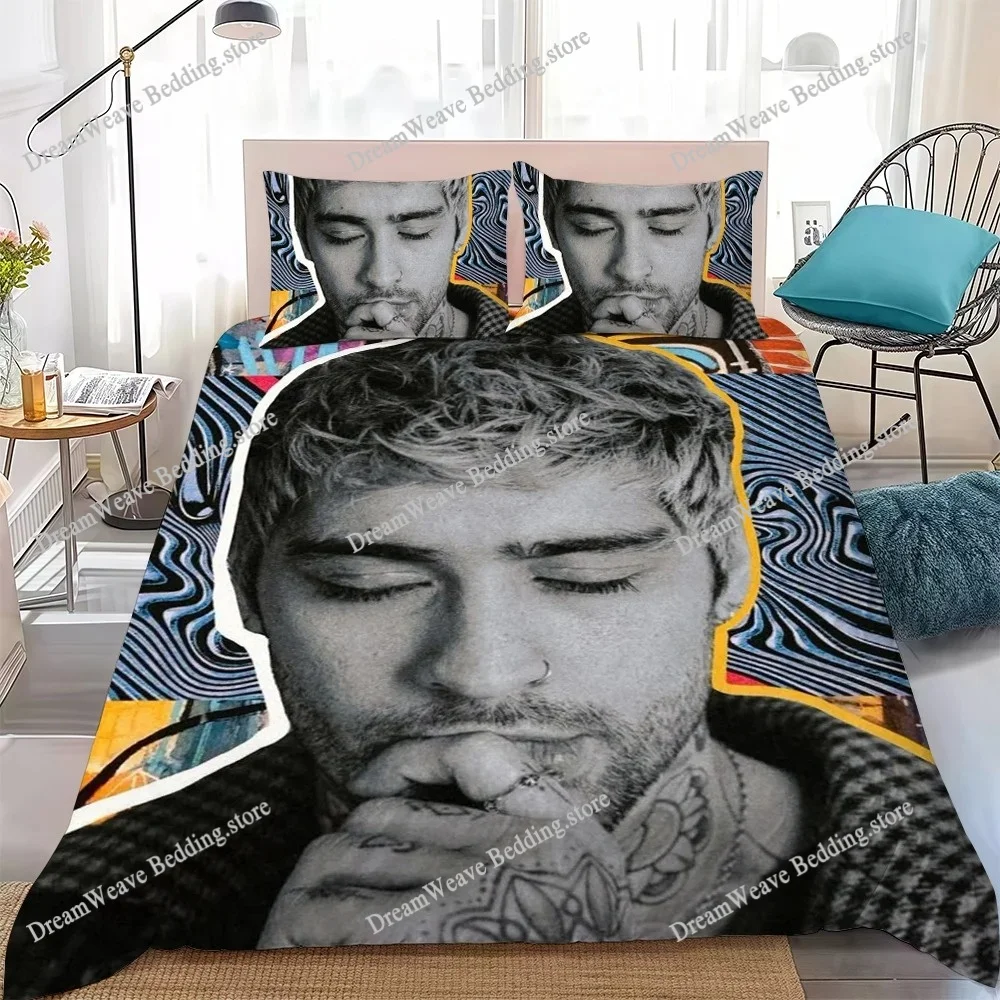 Hot Singer ZAYN Duvet Cover Set Home Style Bedding Soft Laundry Cotton Bed Student Dormitory Gift