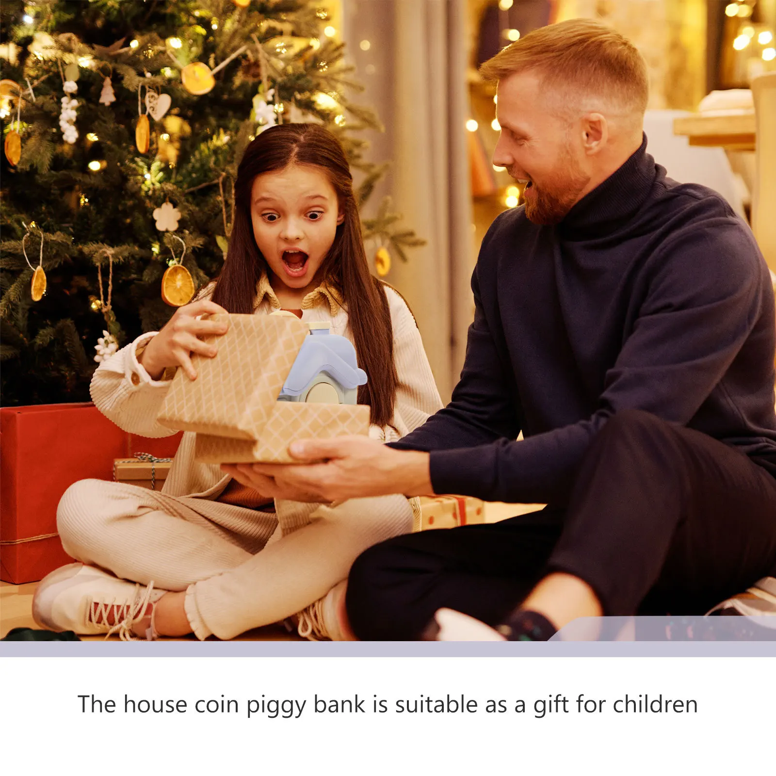 1 Juego de hucha para niños, tarro de dinero grande estilo casa, bote de ahorro anticaída, adorno creativo de escritorio para almacenamiento de dinero de bolsillo para niños