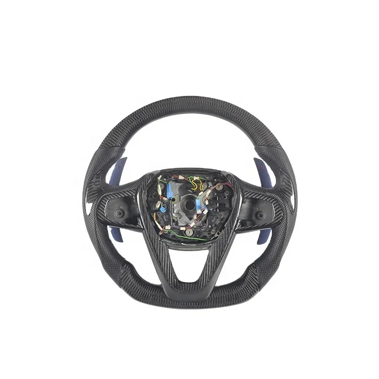 

Real Carbon Fiber Customized Steering Wheel With Paddles For BMW 5 Series G30