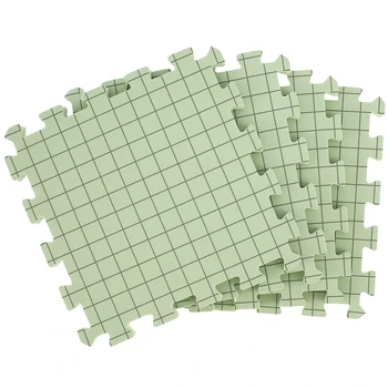 4 adet Köpük Engelleme Kurulu Ultra Kalın Köpük Örgü Blok Mat Taşınabilir Izgara Örgü Tahtası Yeniden Kullanılabilir Köpük El Sanatları Engelleme Paspaslar