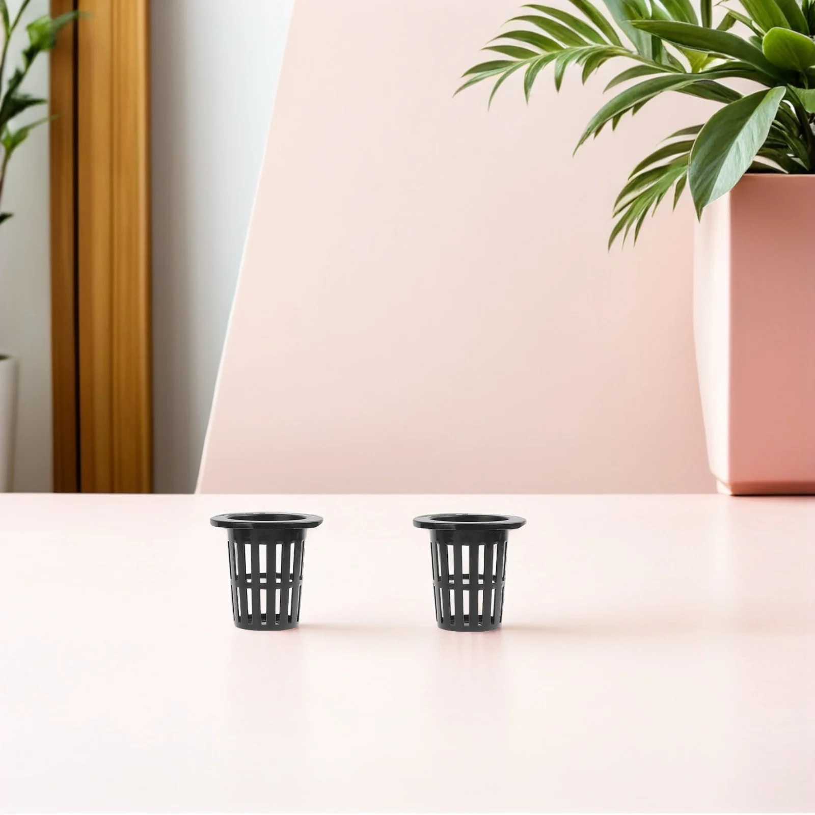 

50Pcs Hydroponic Plant Basket Plastic Mesh Net Pots Stable Corrosion Resistant Aeration Plant Growth Cups Hydroponics Baskets