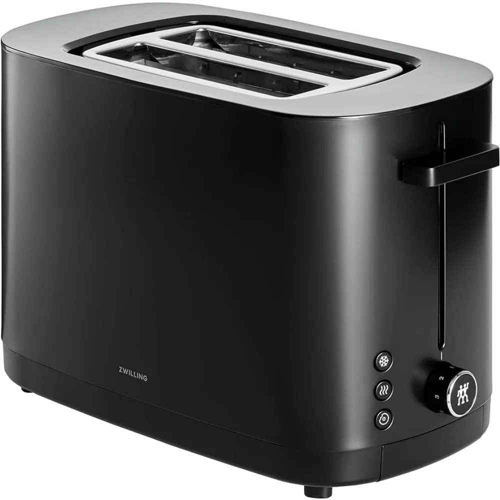 

2 Slice Toaster with Extra Wide 1.5" Slots for Bagels, 7 Toast Settings, Black