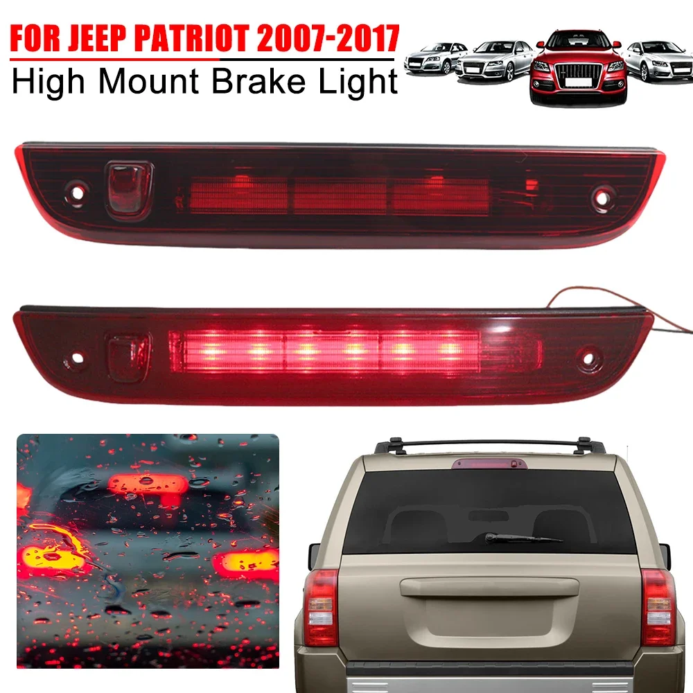 

Car Brake LED Light Rear Third Stop High Mount Warning Light 5116236AF For JEEP PATRIOT 2007-2017 Car Rear High Brake Light