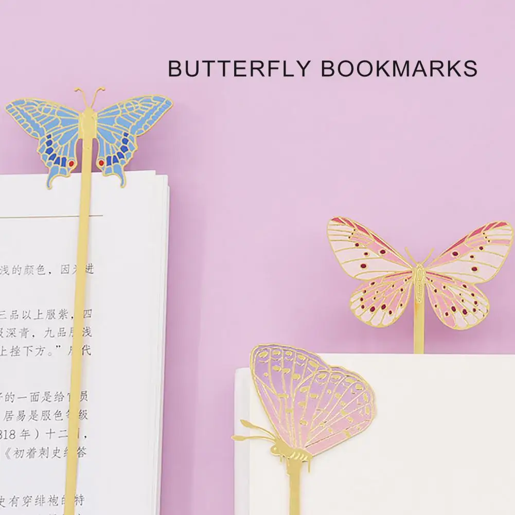 النمط الصيني المعادن القراءة المرجعية لمحبي الكتاب ، شكل فراشة ، المرجعية جوفاء ، هدية المعلم ، الملحقات