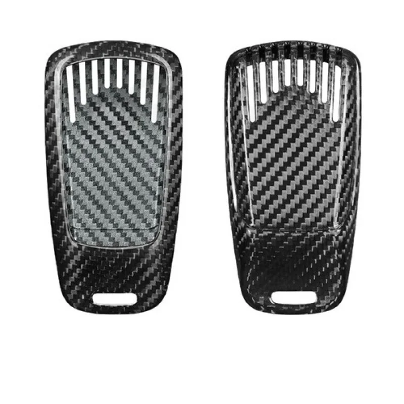 A + ألياف الكربون سيارة مفتاح فوب غطاء الحال بالنسبة لأودي Q7 TTS A4L A3 A4 S5 A6L QT Q5 B6 B7 #3