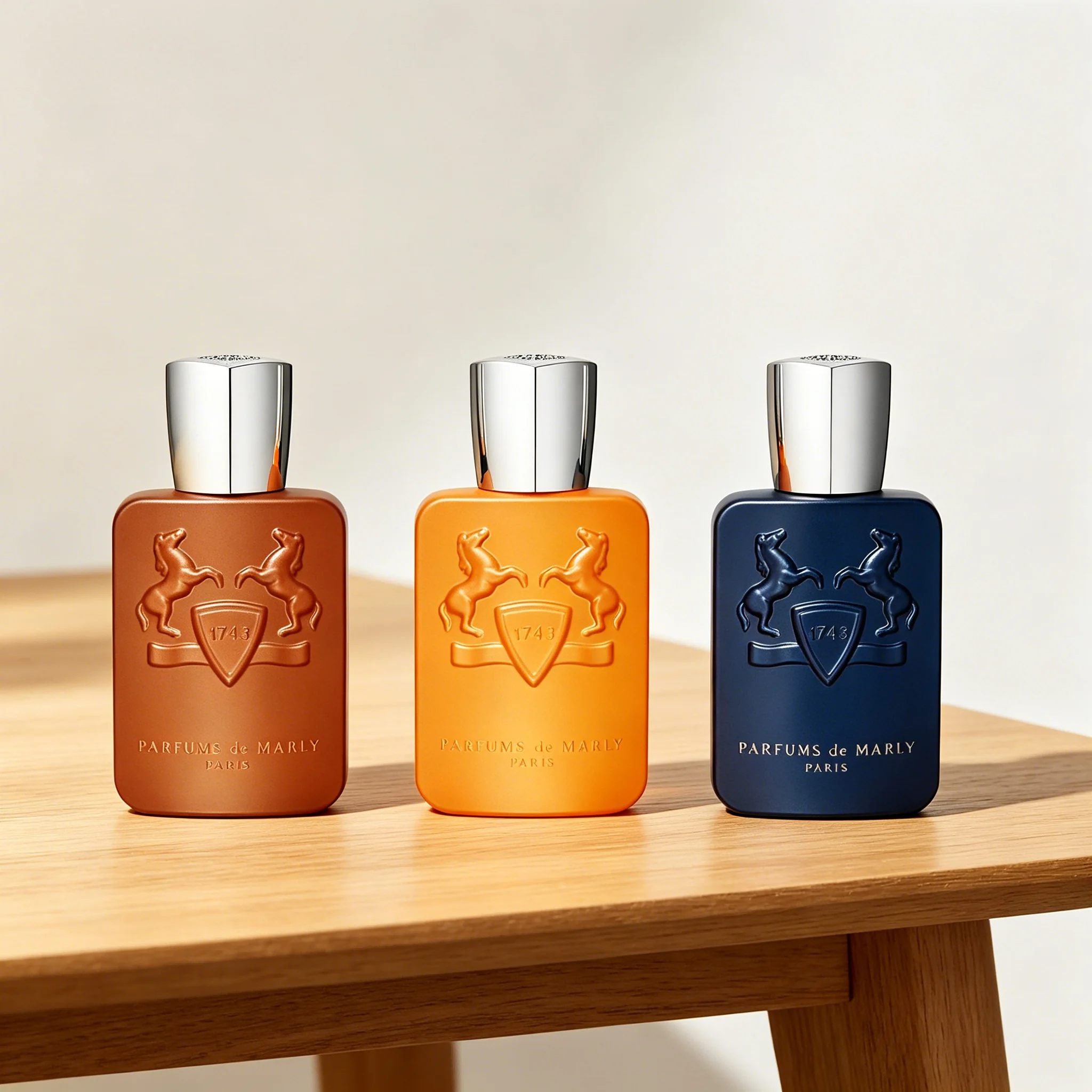 3 Estilos de Perfumes Parfums De Marly Perseus, Althair y Layton EDP, Perfume de 125 ml para Hombre, Fragancia Amaderada de Lujo de Larga Duración en Spray