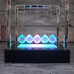 Newtons Cradle Early Fun Development Educational Desk Toy Gift Newton's Cradle Ball Metal Pendulum Ball Educational Desk Toys