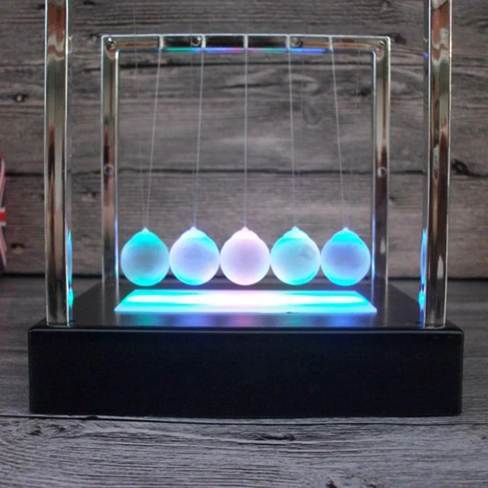 Newtons Cradle Early Fun Development Educational Desk Toy Gift Newton's Cradle Ball Metal Pendulum Ball Educational Desk Toys