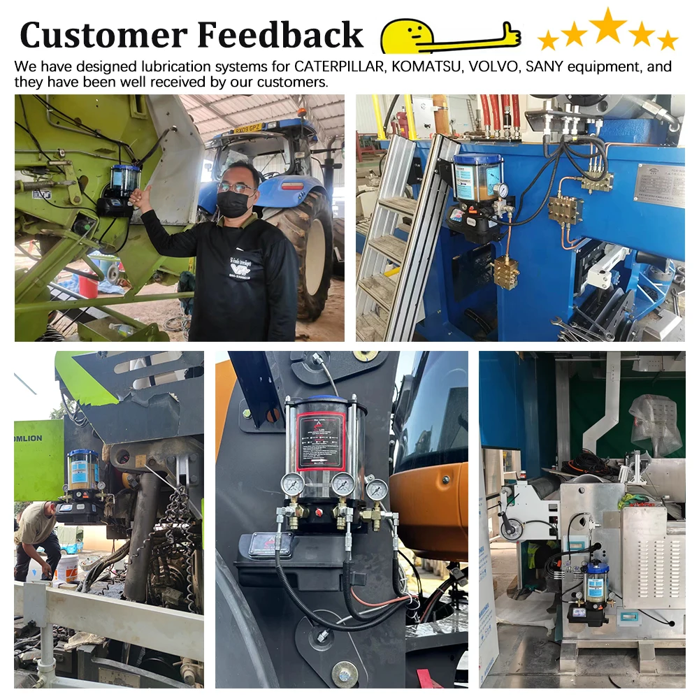 Bomba de lubrificação elétrica tlf, 24v, 12 volts, sistema automático de bomba de lubrificação de graxa para caminhões, bulldozers