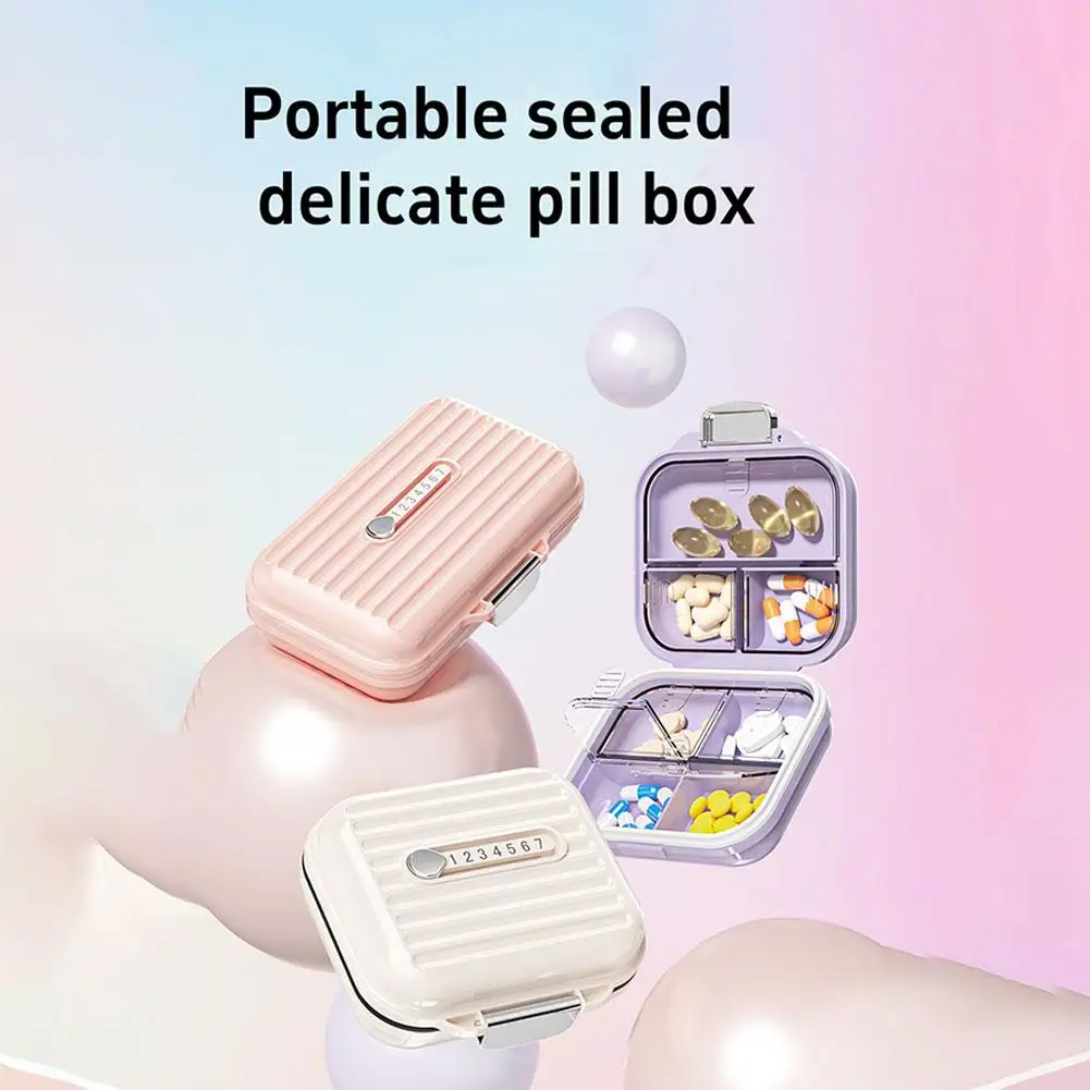 NIEUWE Mini 7 Grids Mini Draagbare Pillendoosje Wekelijkse Geneeskunde Tabletten Reisdoos Vitamine Case Pillen Opslag Container Organizer S M5J0