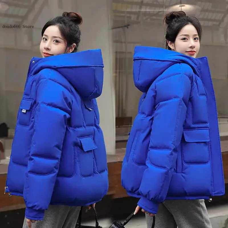 Female Jacket Short Coat Warm Outwear Student Jacket Winter Jacket Women Parkas Hooded Thick Down Cotton Padded Parka