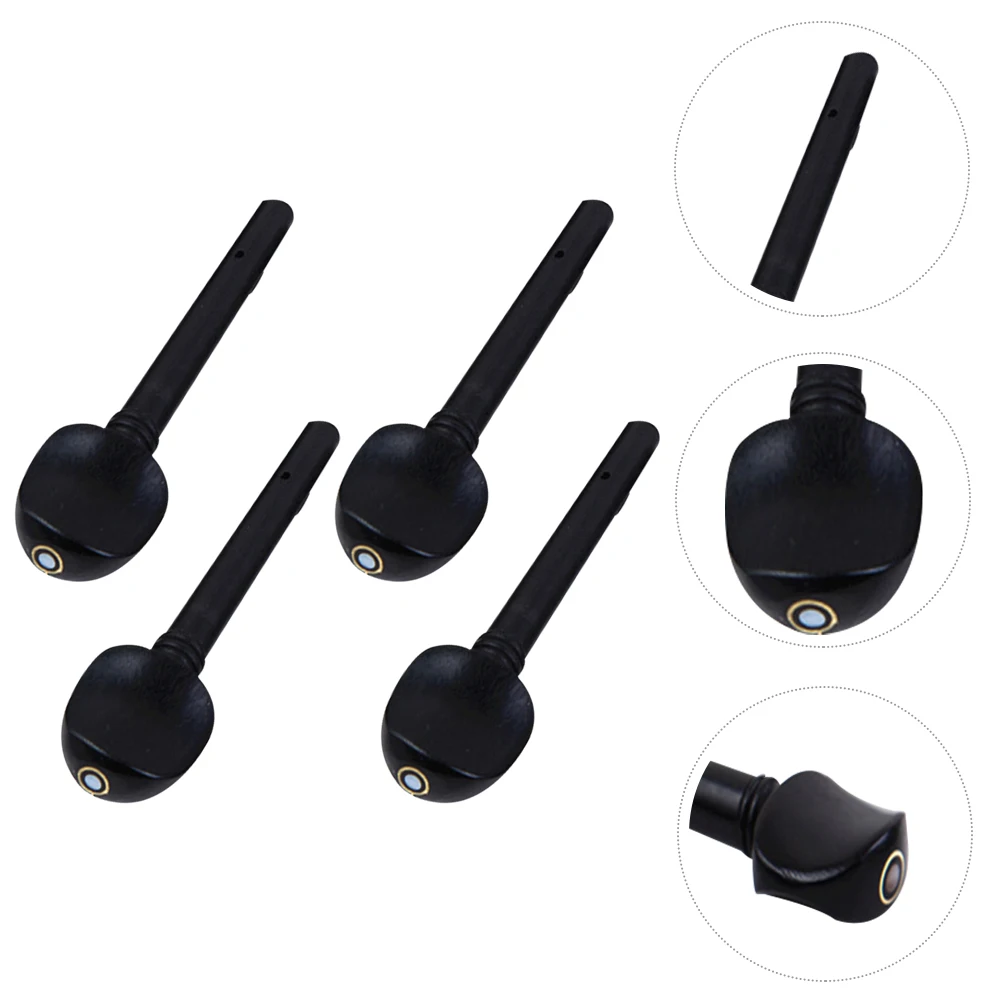 

Ebony String Violin Crafts Pegs Supplies Tuning for Useful Musical Instrument Accessories Wood