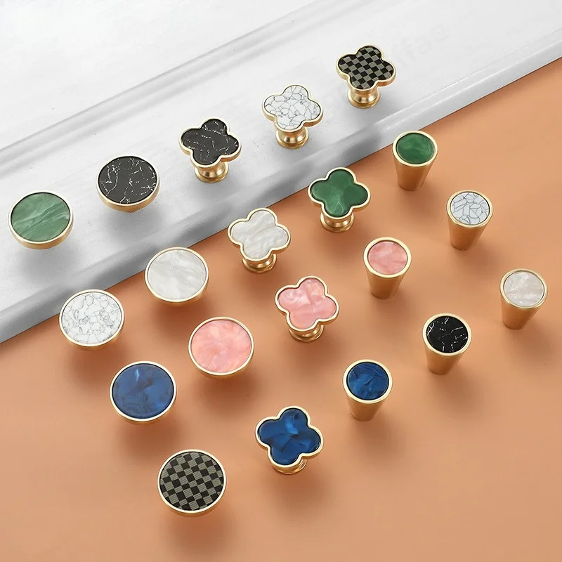Acrylic Cabinet Knob, Modern Simple Single Hole Handle for Wardrobe Drawer Door Hardware