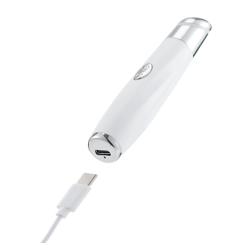 Massaggiatore per occhi con vibrazione - Penna di bellezza riscaldata per il trattamento delle occhiaie, riduzione delle rughe e assorbimento del siero facciale