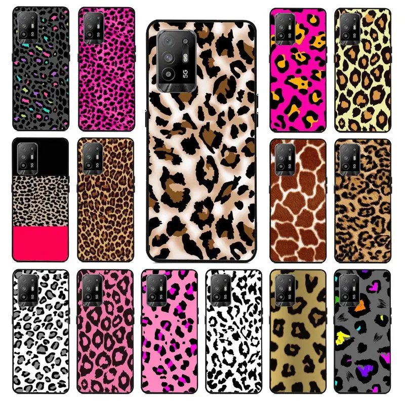 soft fundas Leopard Print Panther Phone cover For OPPO A74 A78 A98 A94 A54 A72 5G A57 A96 A53 A9 A73 2020 A53S 4G Cases coque