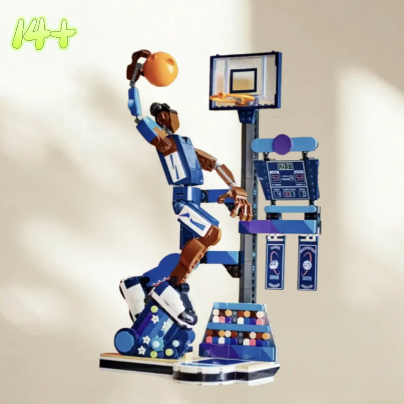 

In Stock 809pcs Basketball Figure Streetballer Slam Basketball Fans Bedroom Building Set For Children Birthday Festival Gifts
