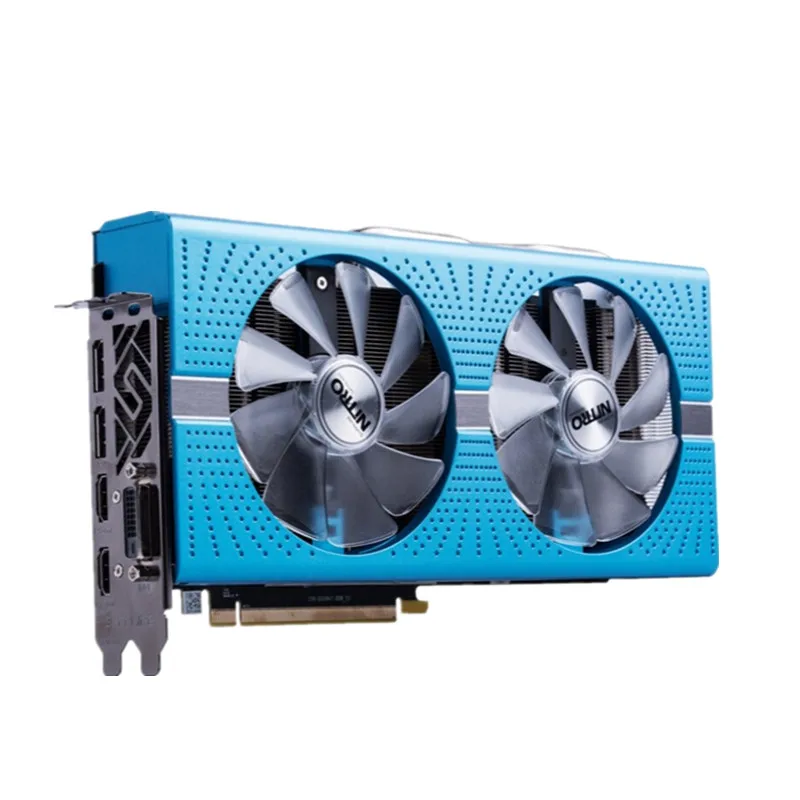 SAPPHIRE-tarjeta gráfica RX 580, 8G, NiTRO +, para videojuegos, Radeon RX 580, 8G, RGB