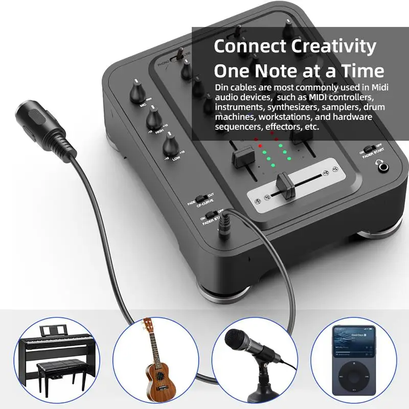 ホットセール MIDI Din 5 to 3.5mm TRS - Musical Instrument Video のレビューと価格
