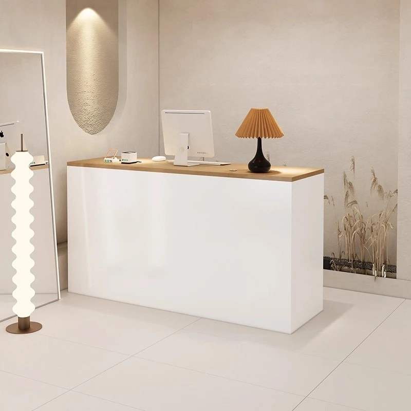 

Эстетичные современные уникальные угловые стойки ресепшн для салонов красоты и маникюрных студий, простые коммерческие мебельные стойки для магазинов