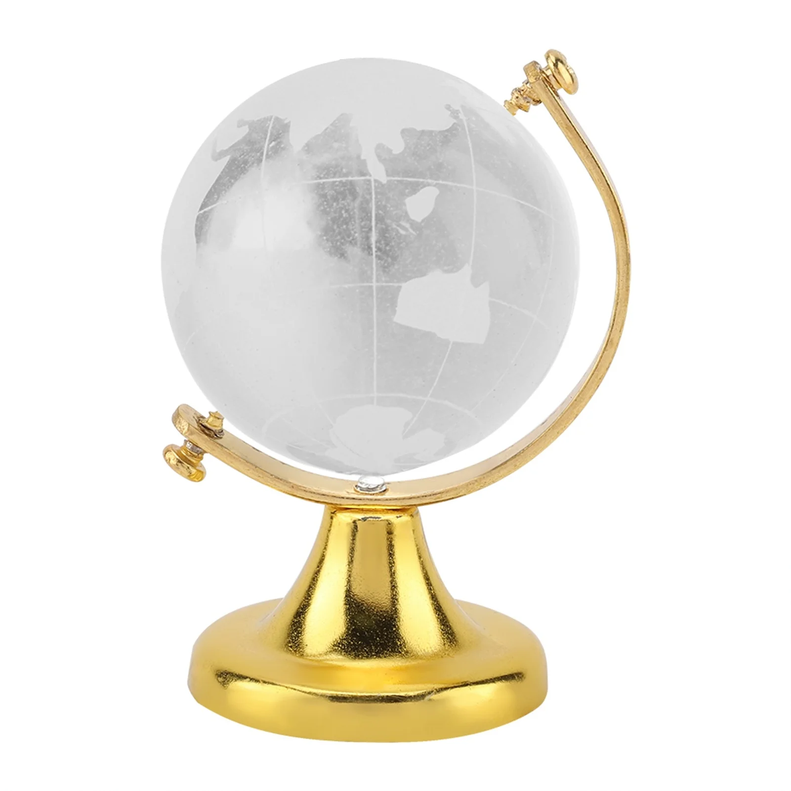 Round Earth Globe World Map Crystal Glass Ball Sphere Home Office Decor Gift