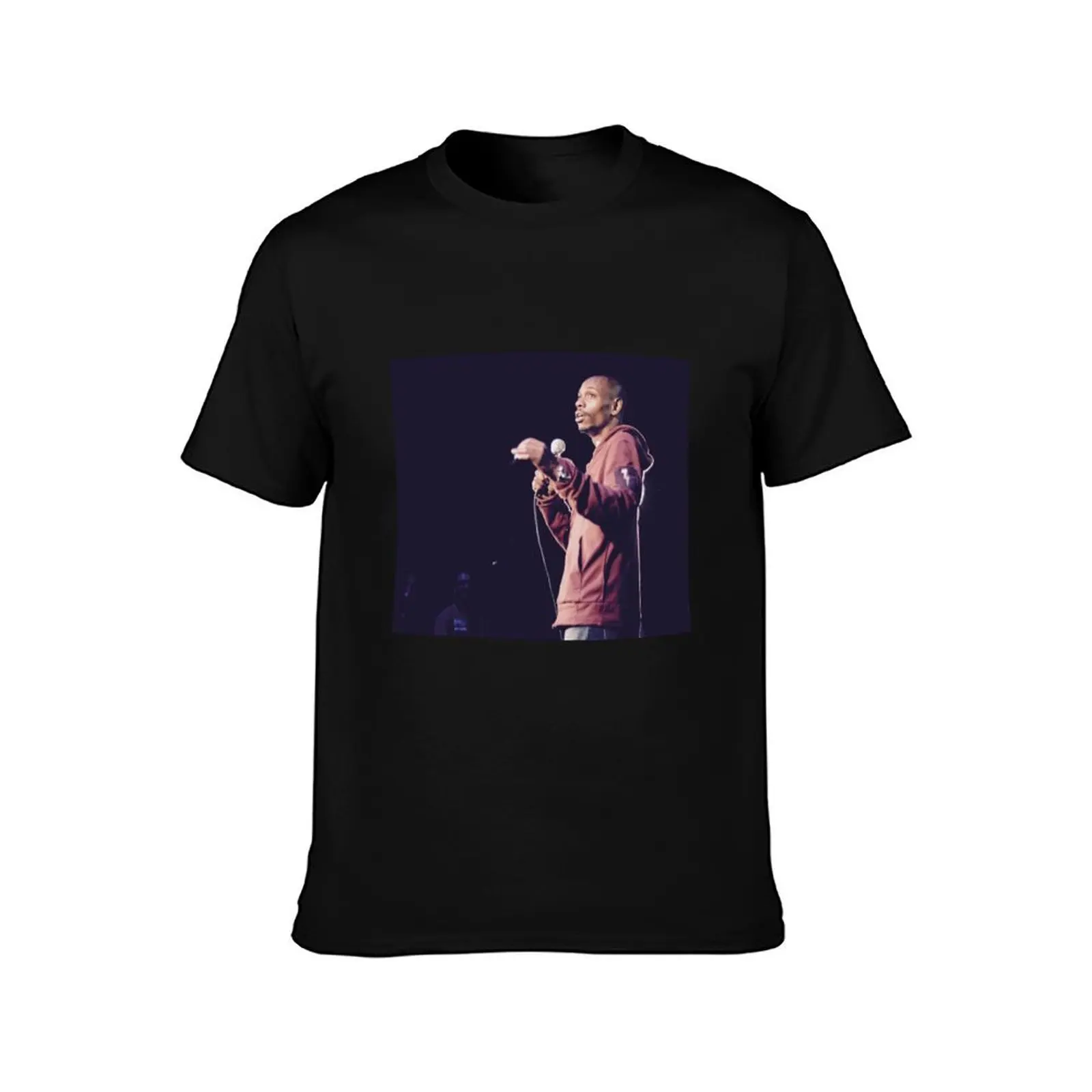 Dave Chappelle On Stage T-Shirt Casual Simple Design Short Sleeve Shirt T-Shirt