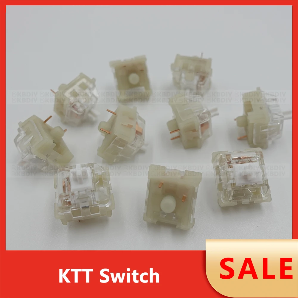 Wholesale KTT Switch Linear Tactile Kang White V3 Strawberry Mint Darling Rose Peach Matcha  for Mechanical Keyboard Switches