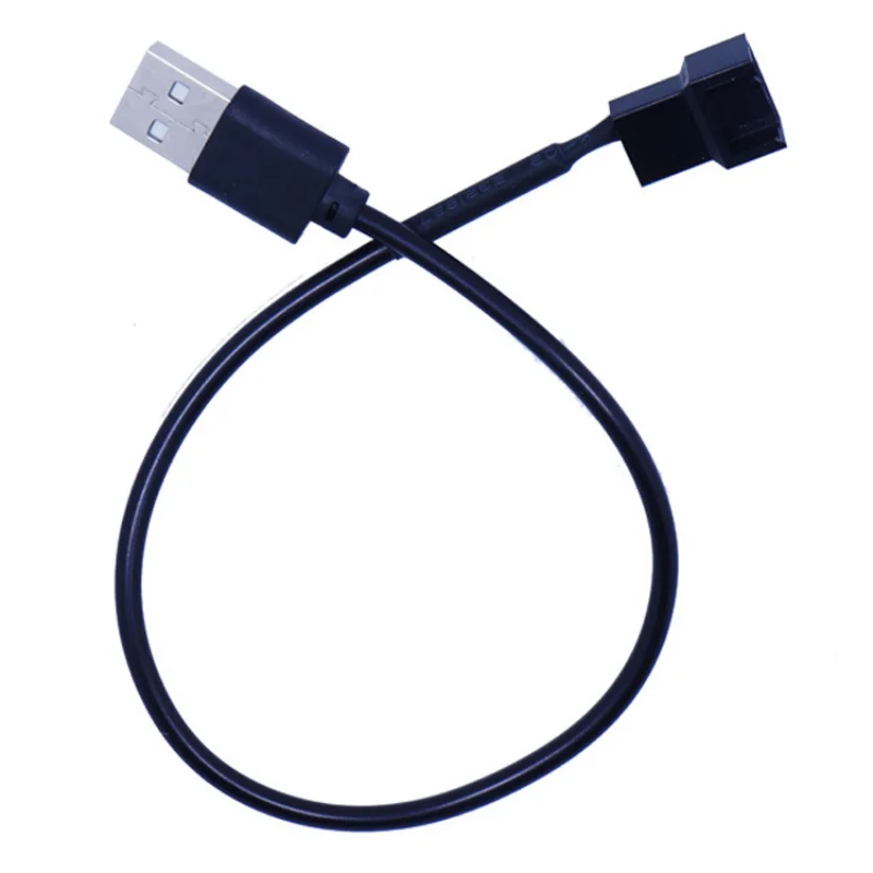 1 pz 3pin o 4 pin ventola a cavi adattatore Usb 4 Pin Computer Pc ventola cavo di alimentazione connettore adattatore 5v 30cm collegare