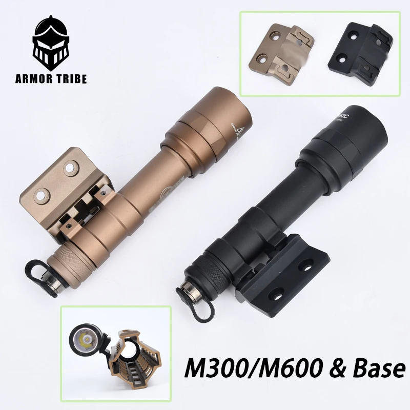 

Wadsn Surefir M300 M300A Tactical Mini Scout Flashlight M600 M600U Tactical Airsoft Powerful Light With Offset Mount for Mlok