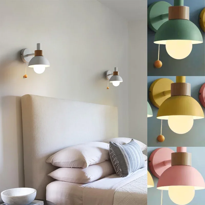 

Colorful Modern LED Wall Light Hotel Bedside Lighting Living Room Bedroom Wall Decoration Minimalist Wall Mounted lamp