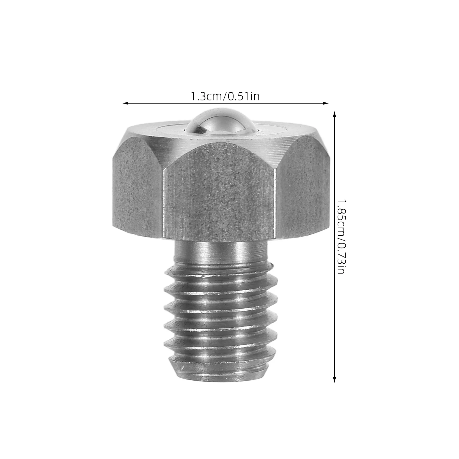 Hexagonal Stainless Steel Ball Head Bolt Precision Ball Roller Screw Industrial Smooth Low-Friction Rolling Bolt