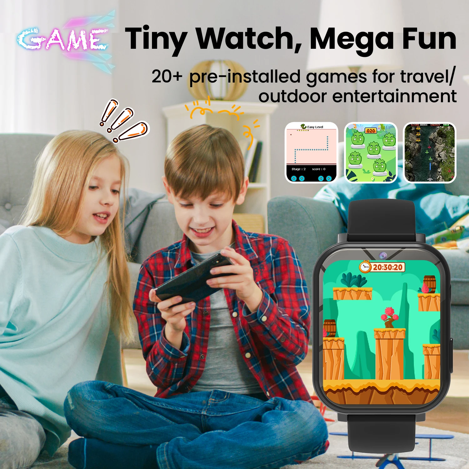 Kids Smart Watch with Camera for Boys Girls Age 4-12 Educational Game Watch Pedometer Alarm Flashlight Birthday Gifts Funny Toy view 3